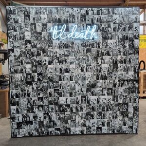 Neon White Wedding sign “ til death”